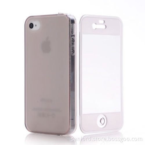 TPU Cases for iPhone, with Flip Cover and Dust-proof Plugs
